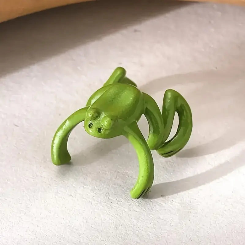Cuff d’oreille grenouille verte – Accessoire de costume original et fun pour femme