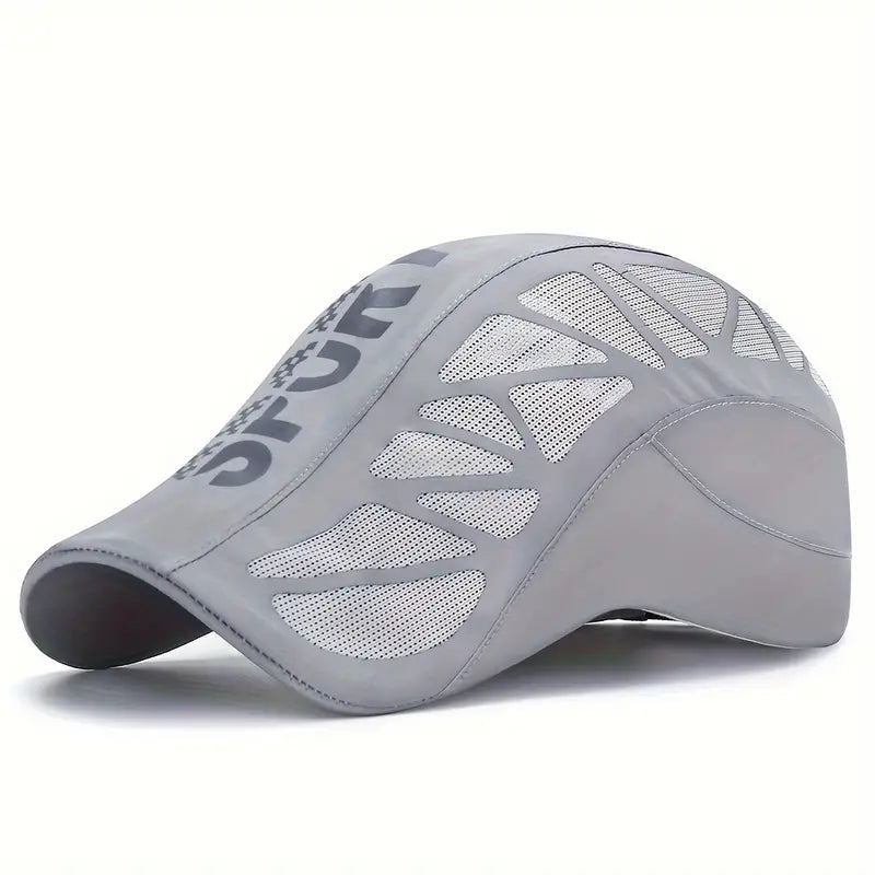 Casquette de sport homme respirante – Cap ajustable noire avec maille anti-transpiration pour extérieur