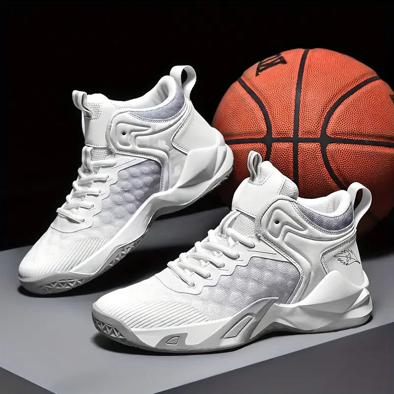 Chaussures de basketball homme – Baskets montantes respirantes antidérapantes pour sport et plein air