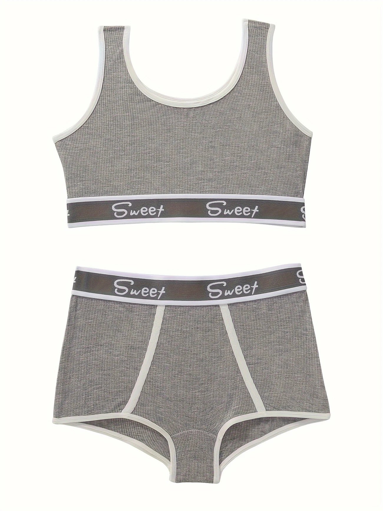 Ensemble Lingerie Femme Sport & Détente – Brassière et Shorty Confortables Style “Sweet