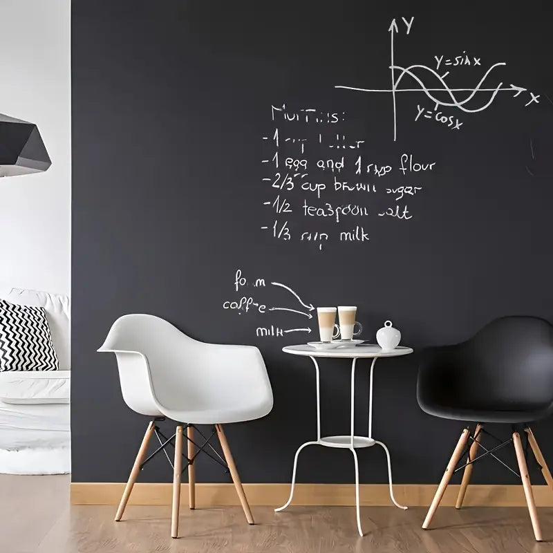 Papier Peint Adhésif Noir Mat – Rouleau 45x100 cm, Étanche et Facile à Poser pour Décoration Murale et Meubles