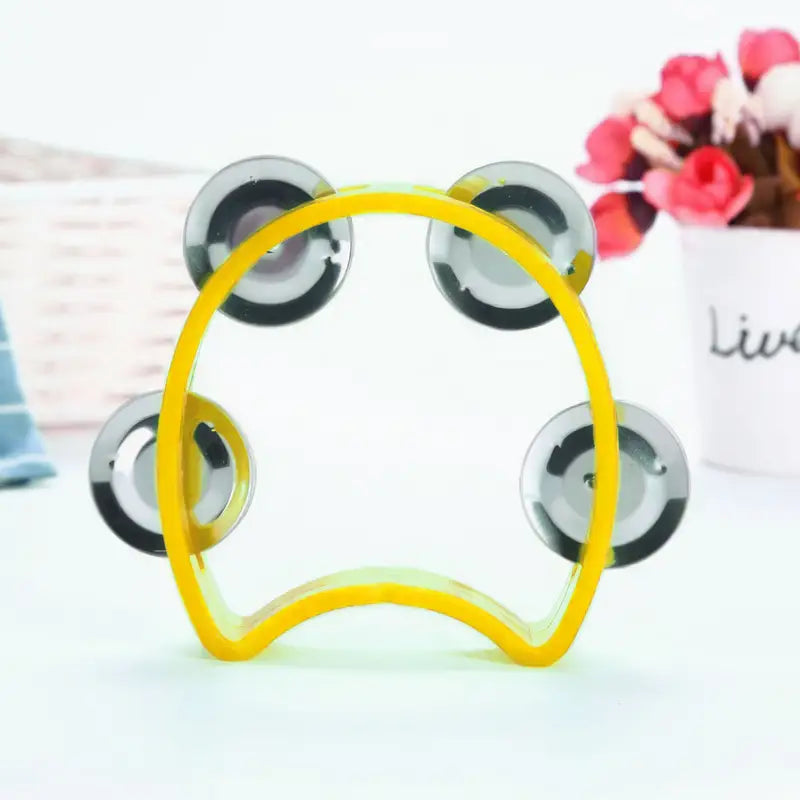 Tambourin en Plastique Coloré pour Enfants – Jouet Musical d’Éveil et Rythme