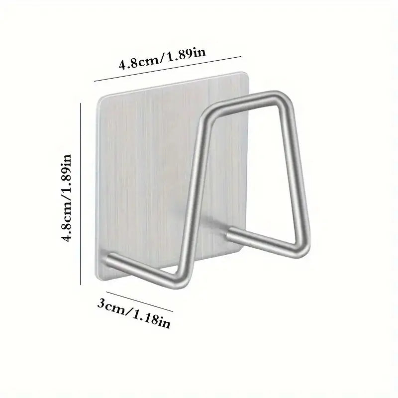 Support Auto-adhésif en Inox pour Douche ou Cuisine – Rangement Mural sans Perçage