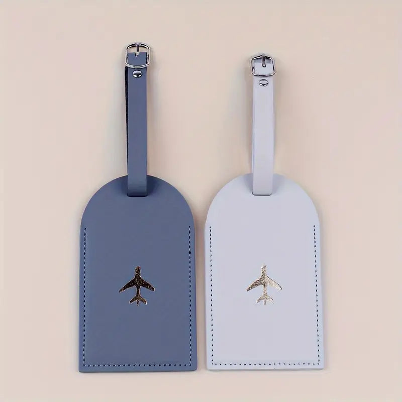 Étiquette bagage en cuir élégante Accessoire indispensable pour valises et sacs de voyage