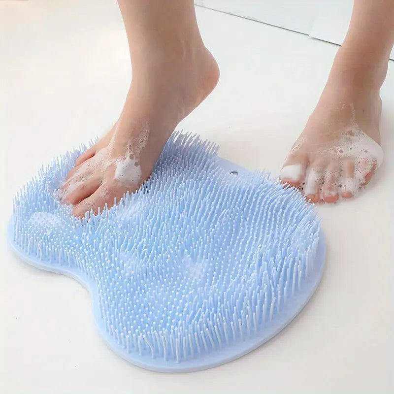 Tapis de Douche en Silicone pour le Dos – Brosse Exfoliante Antidérapante pour Nettoyage Complet du Corps
