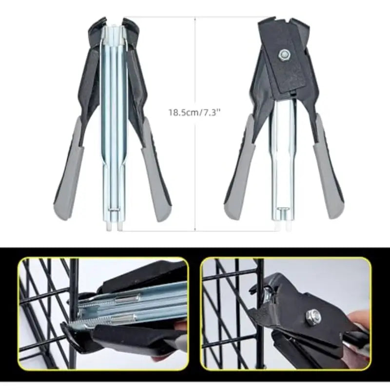 Pince à Sertir avec Agrafes Métalliques – Outil de Fixation Filets, Clôtures et Grillages