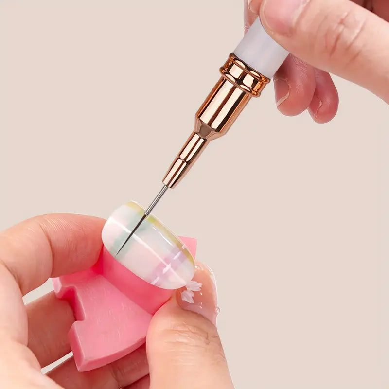 Pinceaux Nail Art Ultra-Fins – Set de 5 Stylos Précision pour Dessin et Lignes Fines