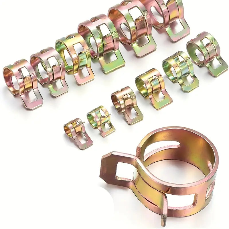 Lot de Colliers de Serrage à Ressort – Fixations Métalliques Robustes pour Tuyaux et Raccords Industriels