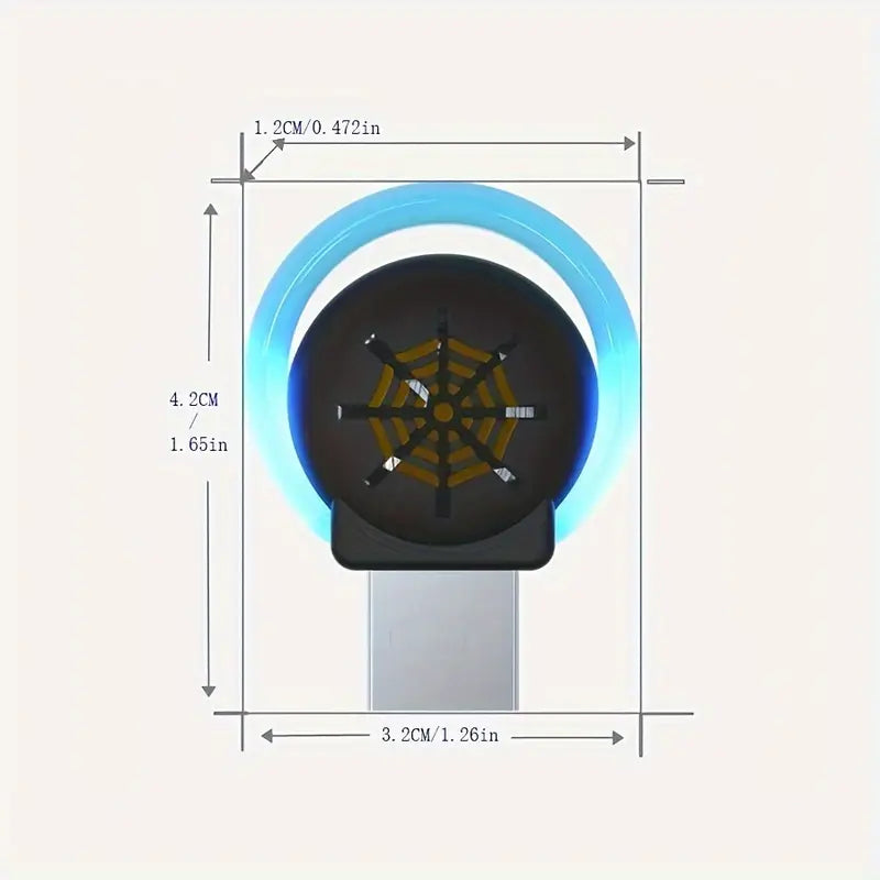 Répulsif à Ultrasons USB Compact – Anti-Moustiques Écologique et Portable, Protection Discrète pour Intérieur et Voyage