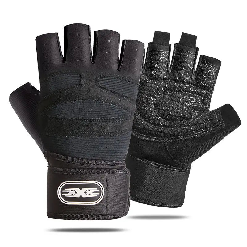 Gants de musculation antidérapants – Gants fitness avec protection paume et maintien poignet