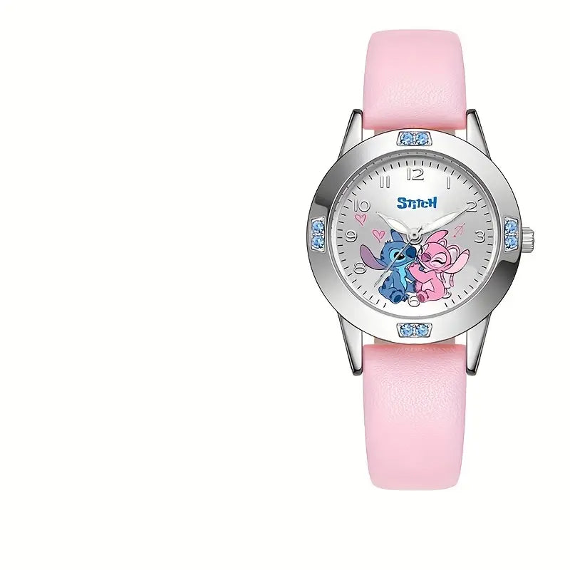 Montre femme Disney Mickey & Minnie – Cadran fantaisie et bracelet blanc élégant