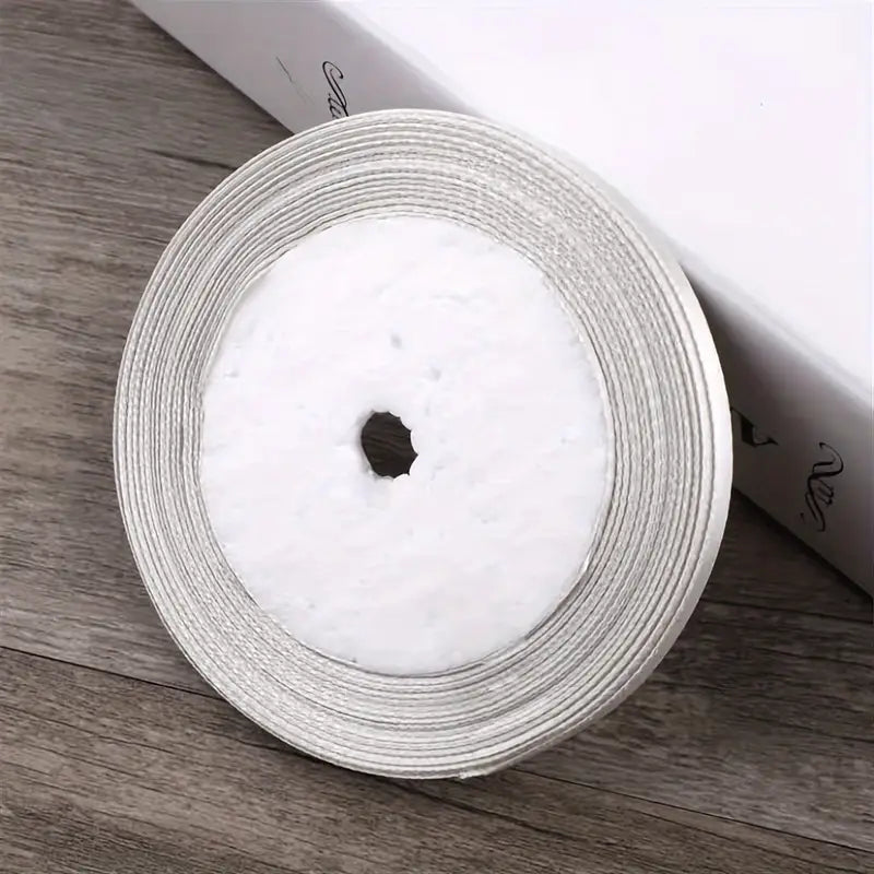 Ruban Satin Coloré pour Emballages Cadeaux – Bobine de Ruban Décoratif DIY, Fêtes et Mariages