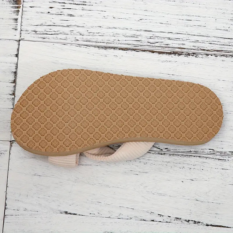 Sandales à Talon Compensé Femme – Nœud Élégant et Perles Décoratives Été Confort