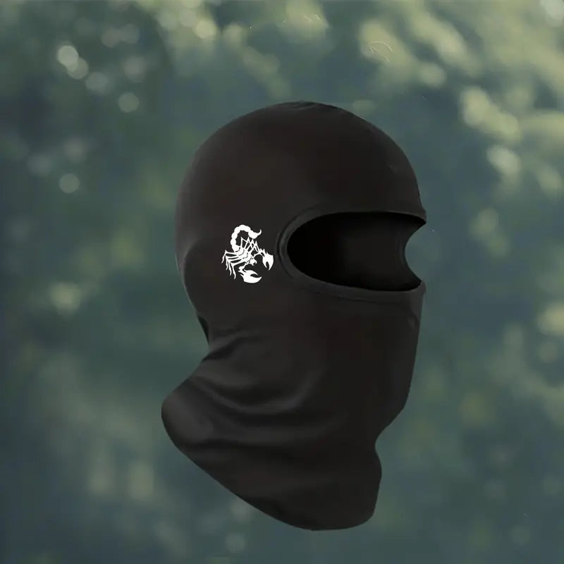 Cagoule tête de mort scorpion – Couvre visage respirant homme pour moto, sport et hiver