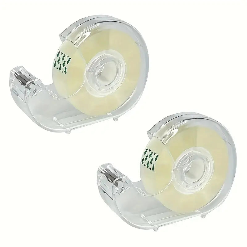 Rouleau de ruban adhésif transparent avec dévidoir – Idéal pour bureau, école et emballage cadeau