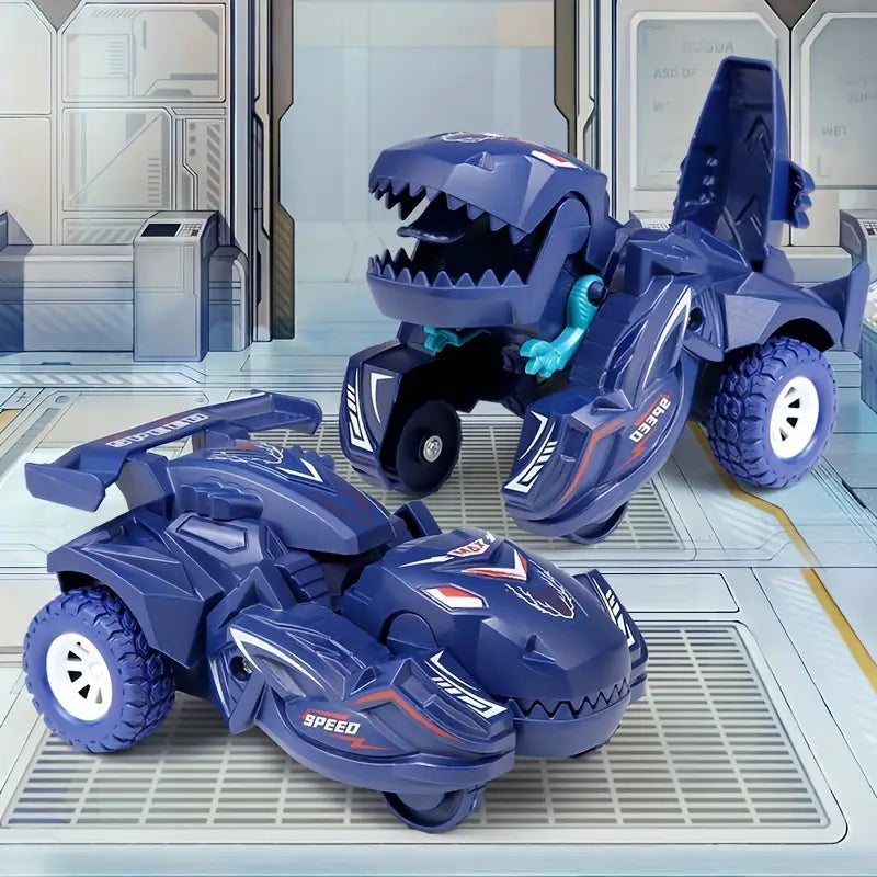 Voitures de Course Transformers – Jouet à Friction Robuste pour Enfants, Modèles Bleus & Turquoise