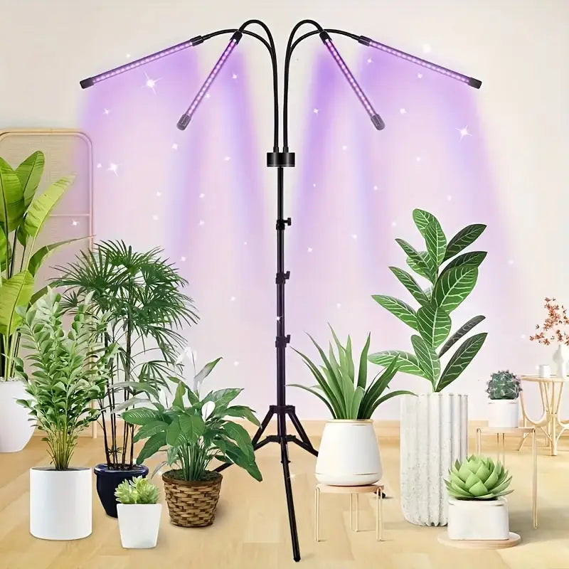 Lampe de Croissance LED à Trépied Réglable – Éclairage Horticole Professionnel pour Plantes d’Intérieur