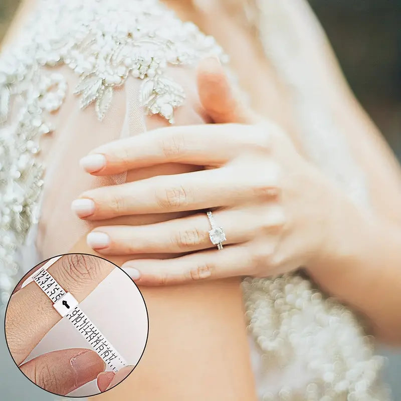 Baguier Plastique Réglable – Outil de Mesure de Doigt pour Choisir la Taille de Bague Parfaite