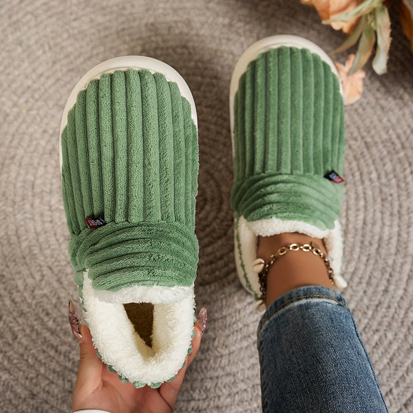 Chaussons femme en polaire