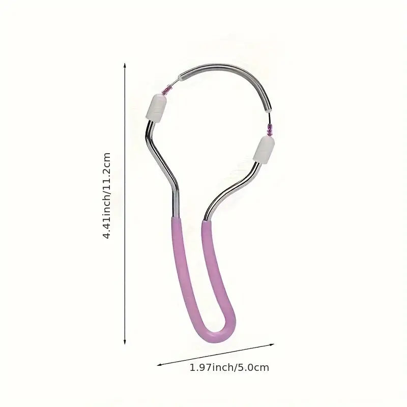 Épilateur Visage à Ressort – Épilation Sans Douleur du Duvet & Menton, Manuel, Réutilisable & Facile à Utiliser