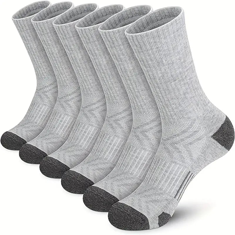 Lot de 6 paires de chaussettes noires homme – Confortables, résistantes et respirantes