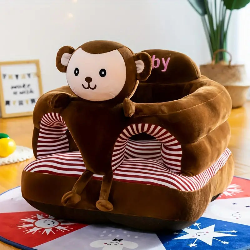 Fauteuil bébé en peluche – Siège d’apprentissage confortable pour décoration chambre bébé