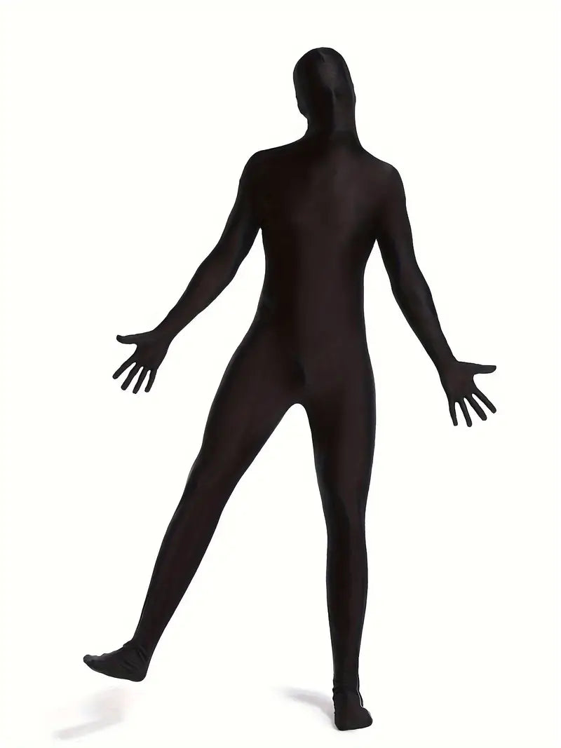 Combinaison intégrale homme noire – Morphsuit fantaisie déguisement cosplay soirée