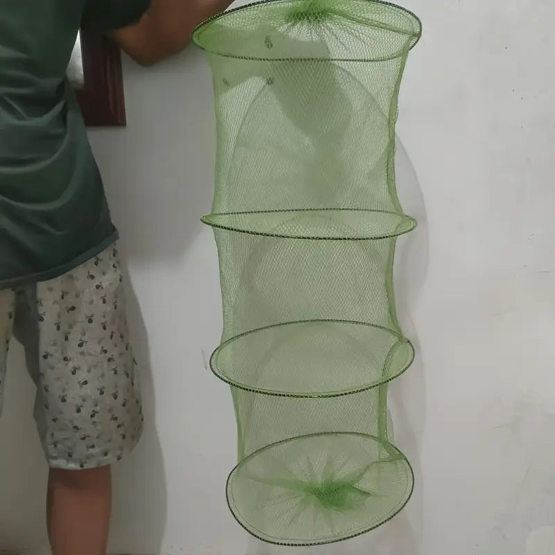 Filet de pêche pliable 70 cm – Cage à poissons et écrevisses avec ouverture circulaire