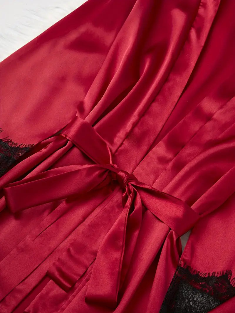 Nuisette Femme Satin et Dentelle – Sous-vêtements et Pyjamas Sexy & Élégants pour la Nuit