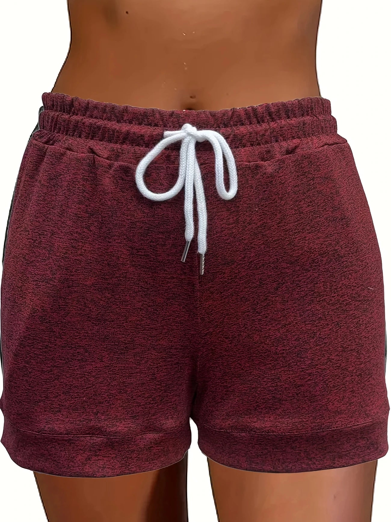 Short de Plage Femme Texturé – Taille Élastique à Nouer, Léger & Confortable pour l’Été