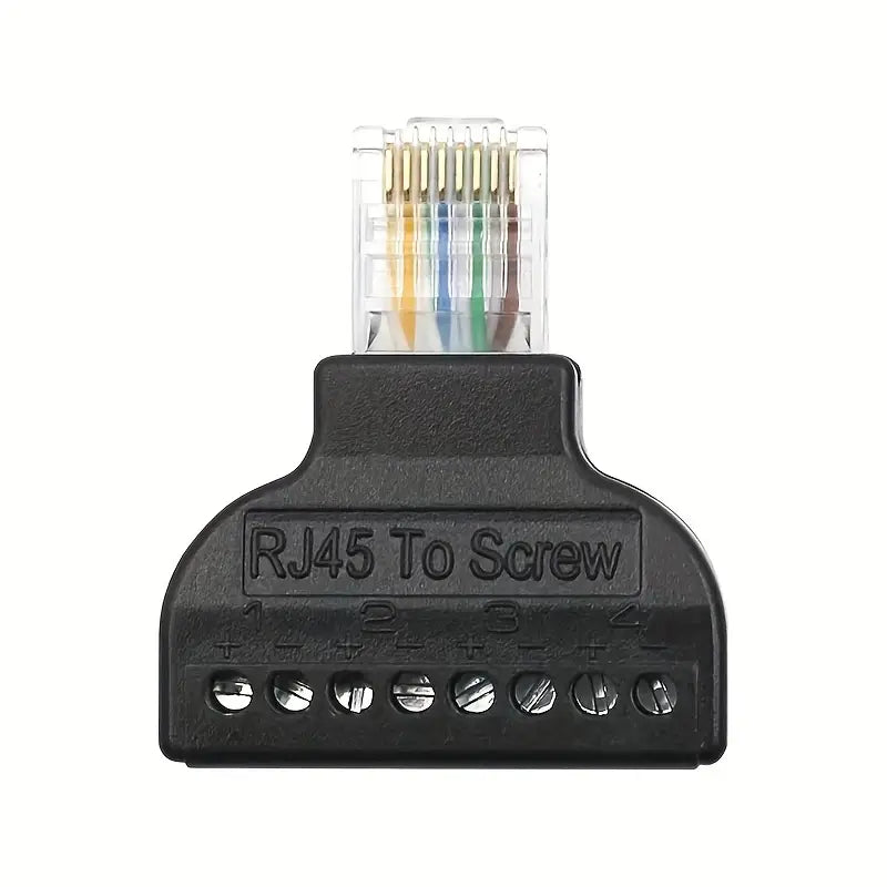 Adaptateur RJ45 vers Bornier à Vis – Connecteur Réseau Ethernet Facile à Installer | Hubs et Adaptateurs