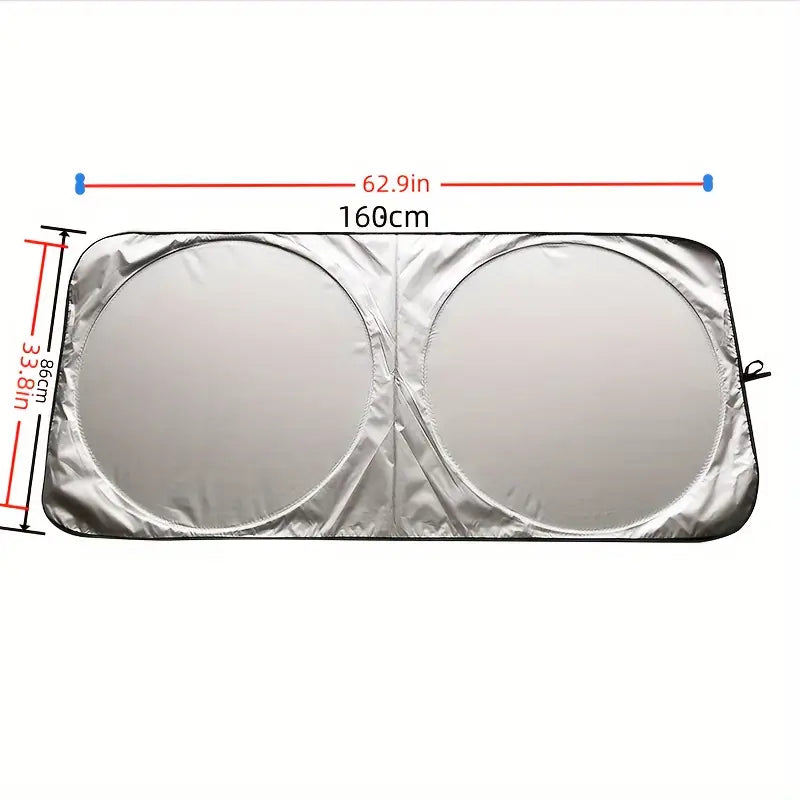 Pare-soleil voiture pare-brise pliable – Protection thermique argentée anti-UV et anti-chaleur