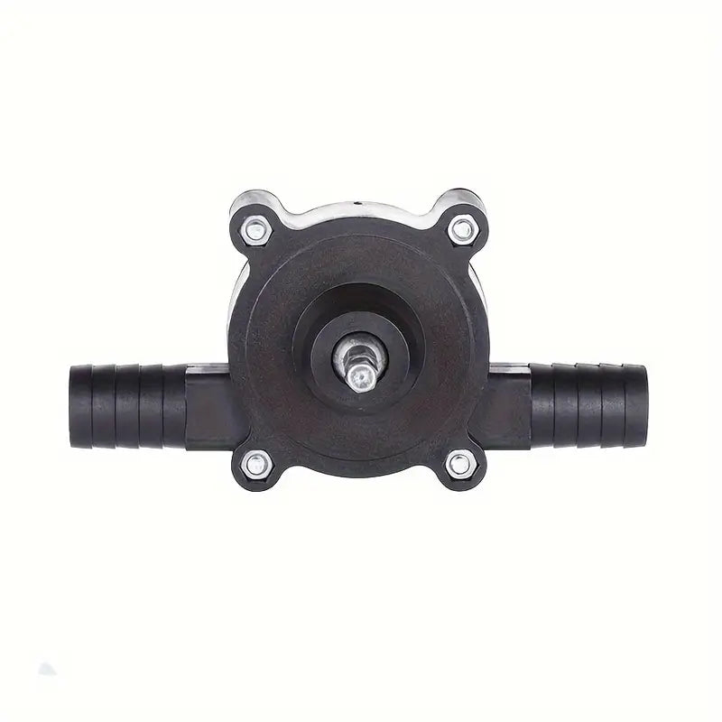 Pompe Manuelle Auto-Amorçante avec Raccords et Colliers – Kit de Transfert de Liquide pour Tuyaux Souples – Collection Plomberie Brute