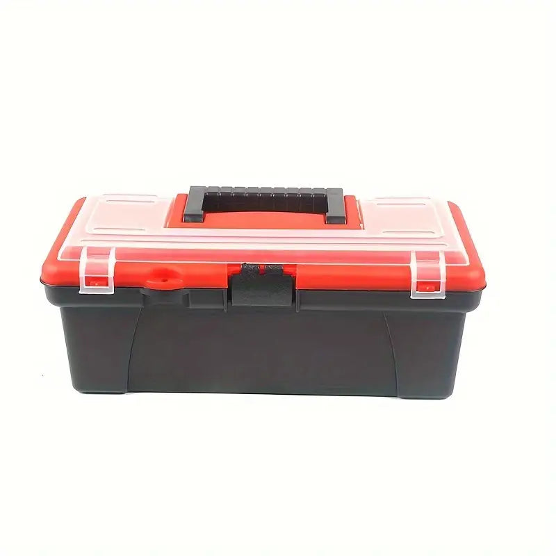 Boîte à Outils Portable en Plastique Résistant – Couvercle Transparent avec Compartiments et Poignée de Transport – Collection Boîtes à Outils et Accessoires