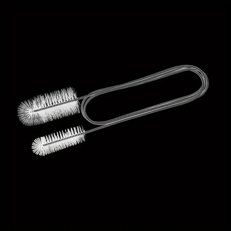 Brosse de Nettoyage Double Tête avec Flexible Métallique – Outil de Débouchage pour Tuyaux, Éviers et Siphons – Collection Plomberie Brute