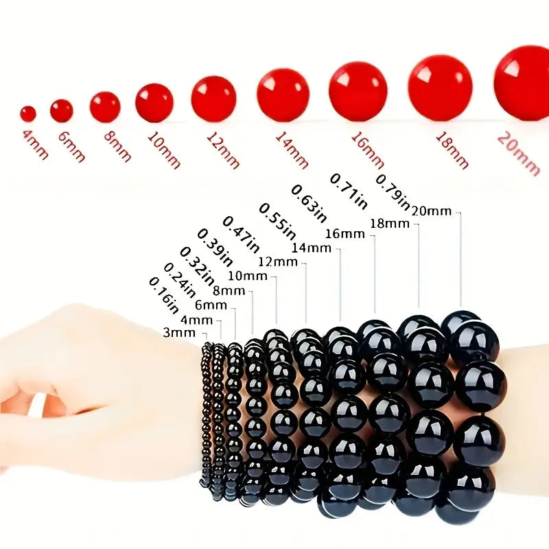Perles rondes en pierre naturelle jaspe océan – Pierres précieuses en vrac pour création de bijoux et lithothérapie