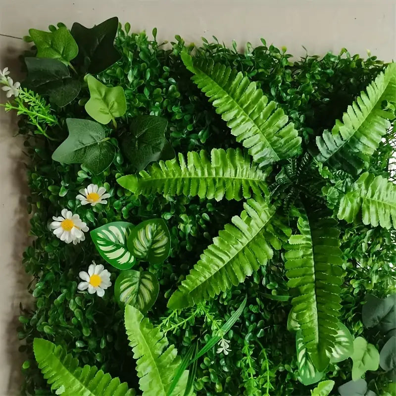 Panneau de Feuillage Artificiel Tropical – Décoration Murale et Clôture pour Jardin, Terrasse et Balcon