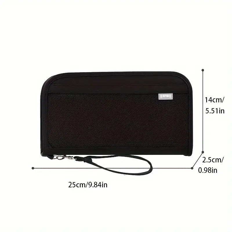 Organiseur de voyage multifonction Porte-passeport familial avec compartiments cartes, billets et monnaie