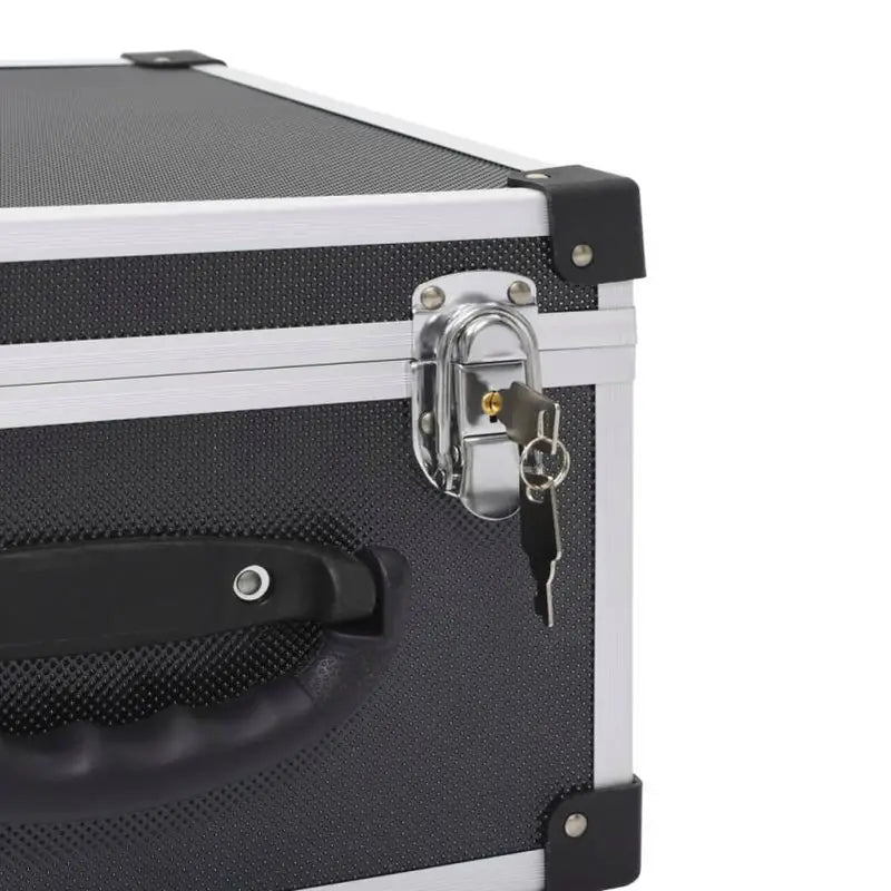 Mallette de Rangement en Aluminium avec Serrure – Boîte de Stockage Sécurisée pour Disques Durs, Clés USB et Accessoires