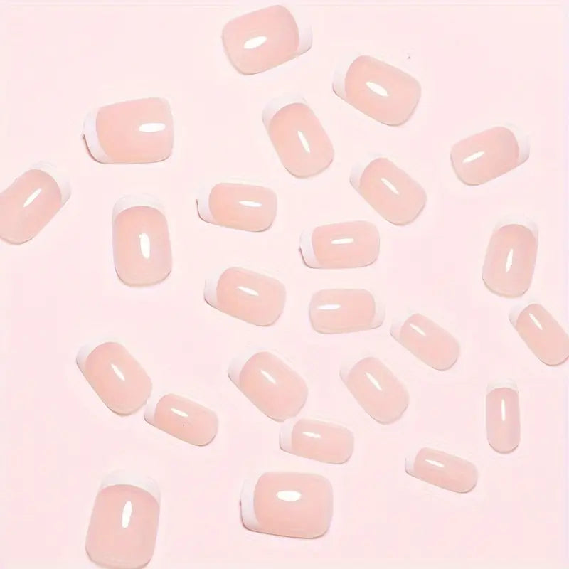Faux ongles mariage femme – Kit french manucure nude élégante pour mariée et demoiselles d’honneur