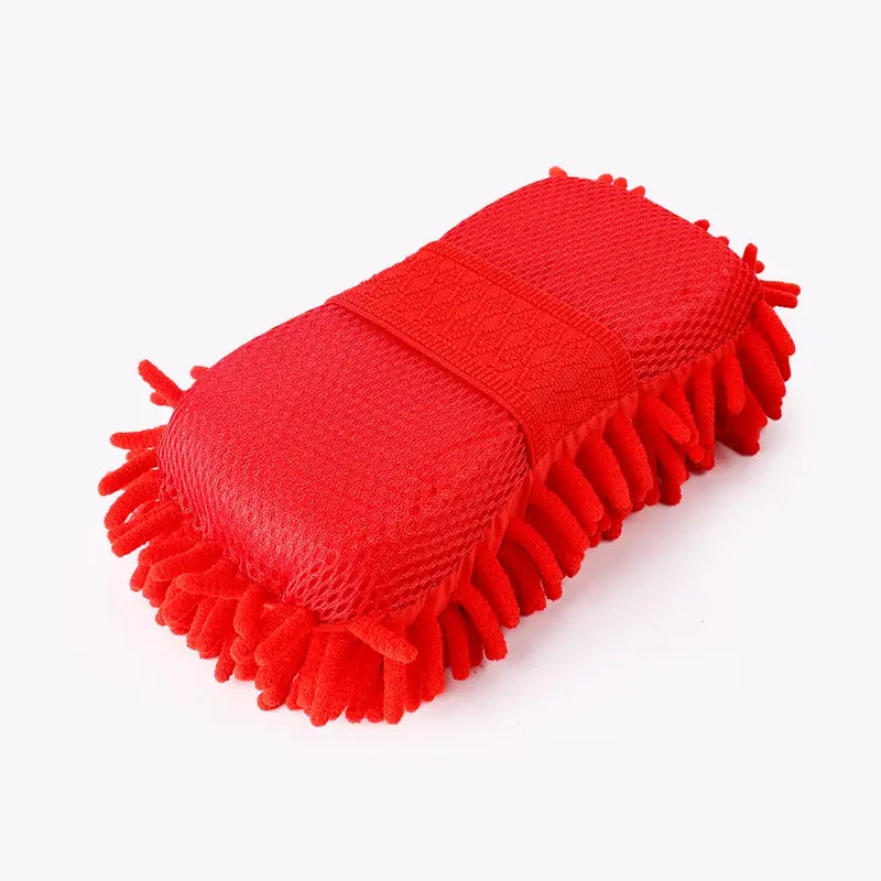 Éponge microfibre voiture – Gant de lavage chenille ultra-absorbant pour entretien carrosserie