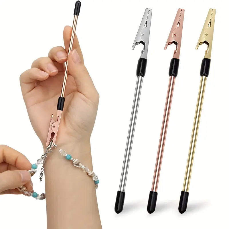 Outil d’Aide à la Fermeture de Bracelets – Pince Pratique pour Création et Pose de Bijoux DIY