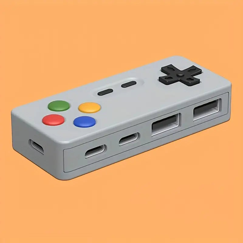 Hub USB Multiport 4 Ports – Design Manette Rétro Gaming pour PC et Laptop | Hubs et Adaptateurs