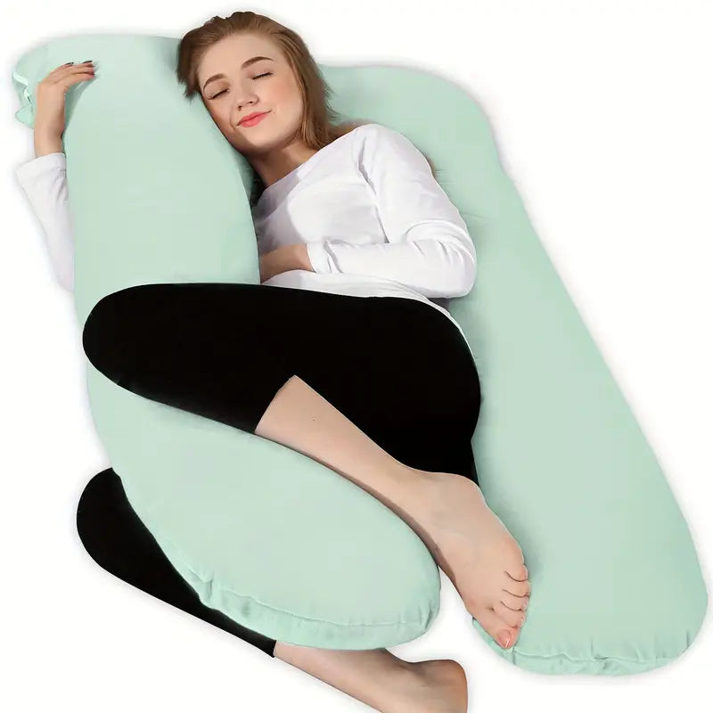 Coussin de Grossesse en Forme de U Motif Léopard – Oreiller Maternité Confort Total pour Dormir