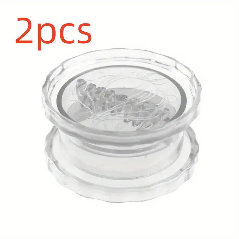 Hachoir à Ail Manuel en Plastique Transparent – Mini Broyeur Rotatif pour Ail, Gingembre et Herbes
