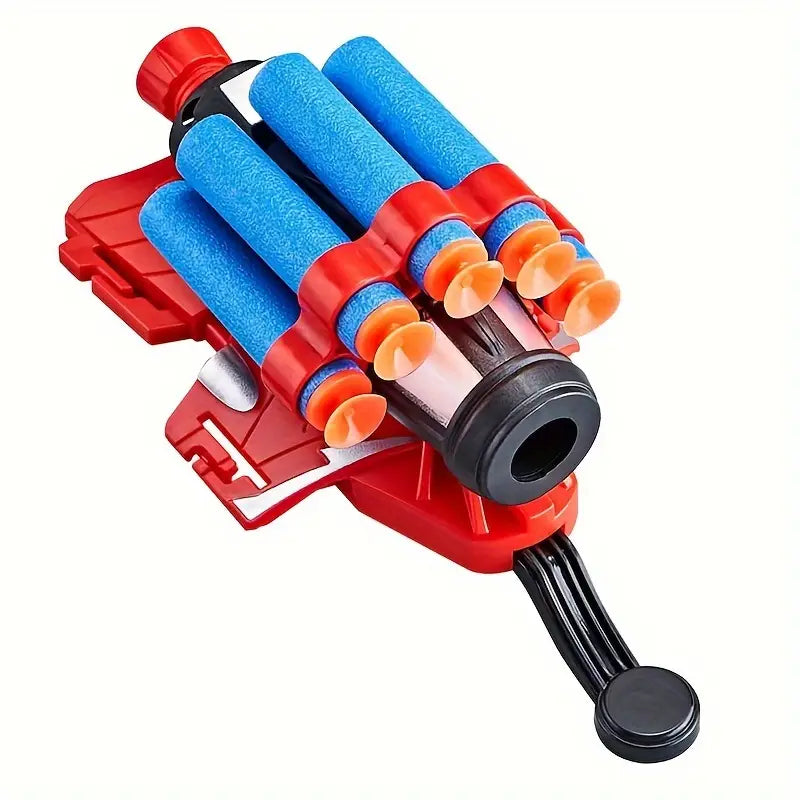 Lanceur de Fléchettes en Mousse – Pistolet Jouet à Bras Rétractable avec 6 Projectiles