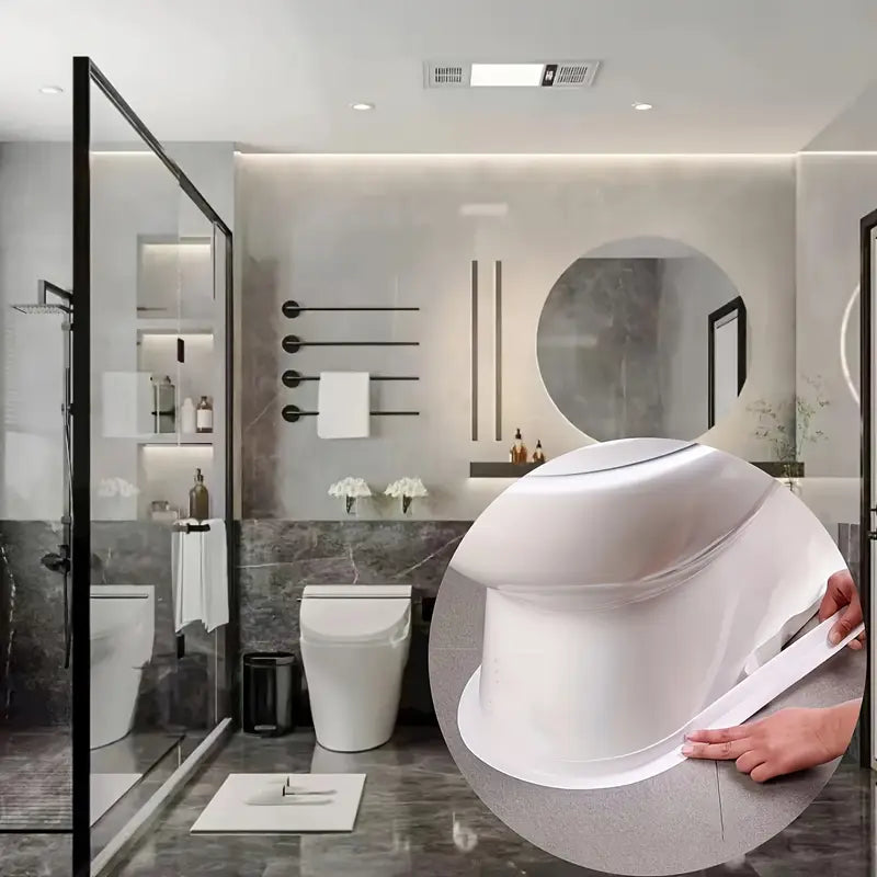 Ruban d'étanchéité autocollant pour baignoire et carrelage – Joint adhésif étanche, anti-moisissure et facile à poser