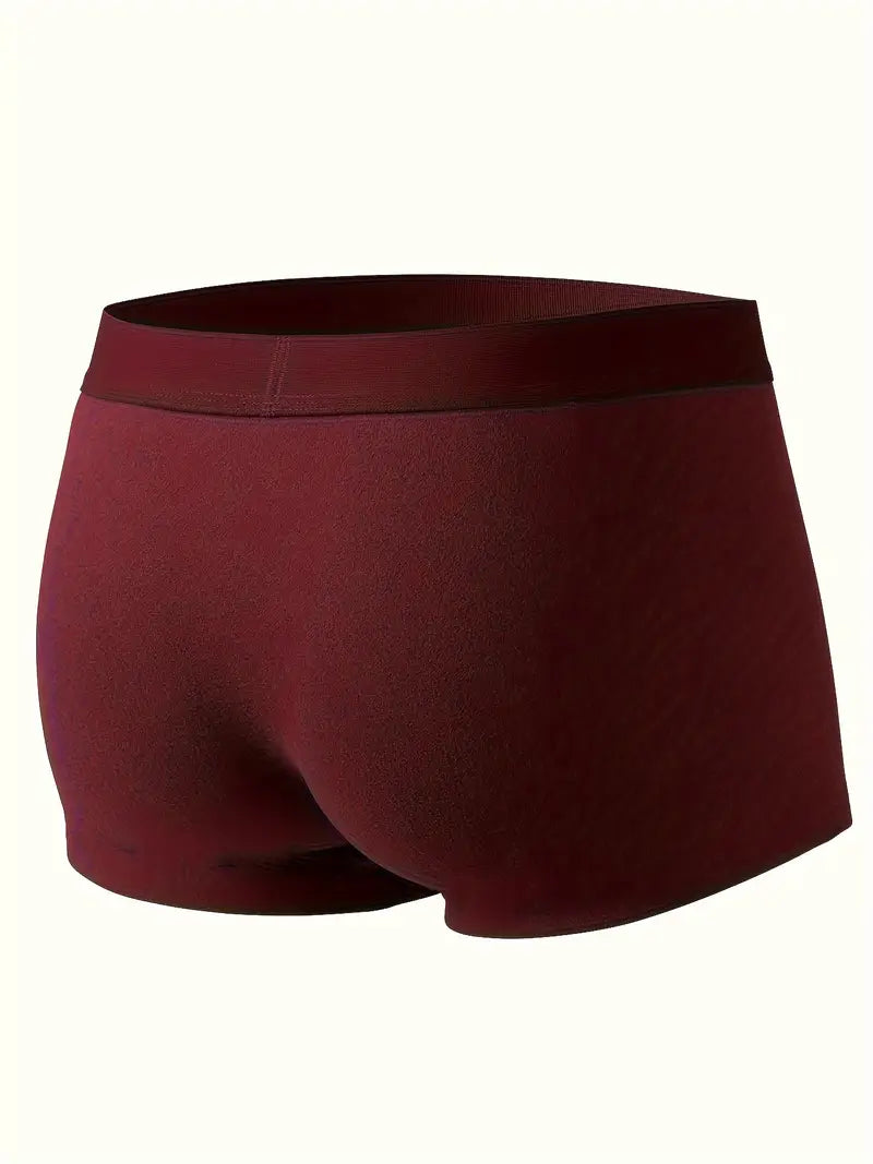 Boxer thermique homme – Lot de 3 (gris & bordeaux) – Sous-vêtements chauds et confortables pour l’hiver