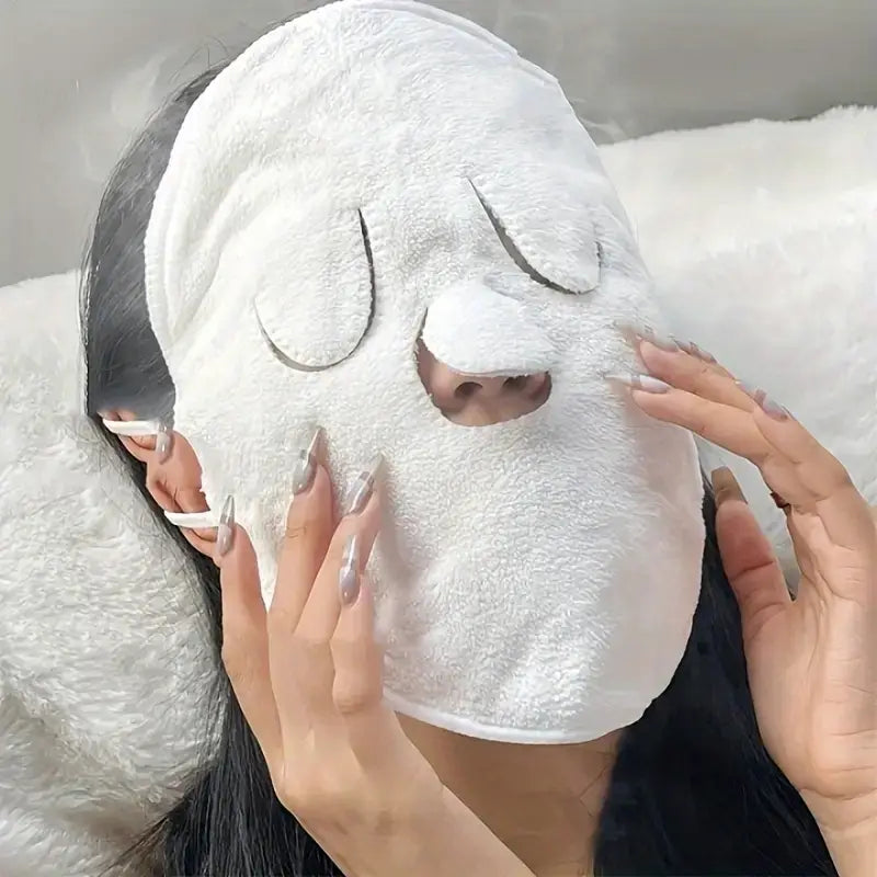Masque visage en coton doux – Couvre visage réutilisable pour détente et soins beauté