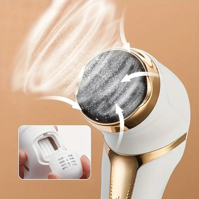 Râpe Électrique Rechargeable pour Pieds avec Écran LED – Élimination des Callosités et Peau Morte et Accessoires Inclus